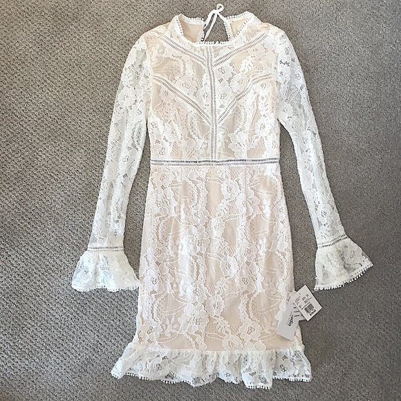David's Bridal | Dresses | Small Davids Bridal White Lace Dress | Poshmark